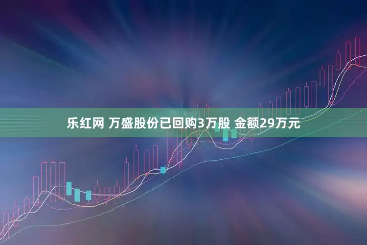 乐红网 万盛股份已回购3万股 金额29万元